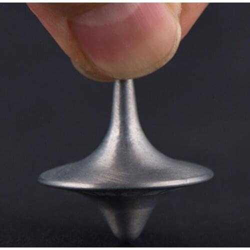 1PC Metal Gyro Silver Top Office Decompression Fridget Reality Movie Totem Movie Toy Dream Props Toys Metal Top