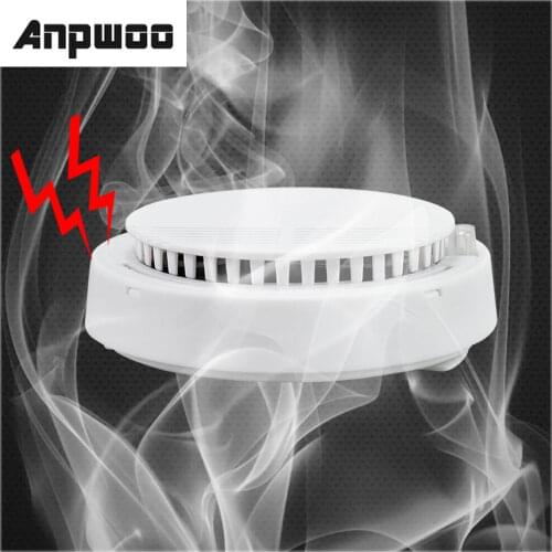 ANPWOO Smoke detector fire alarm detector Independent smoke alarm sensor for home office Security photoelectric smoke alarm