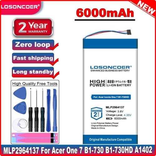 For Acer lconia One 7 B1-730 B1-730HD A1402 3165142P C2-X1-a8 A1402 B1-730HD-170L 1CIP3/65/138 KT.0010F.001 MLP2964137 Battery