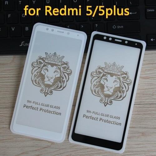 For Xiaomi Redmi 5 Plus Two strong Tempered Glass 9H 2.5D Full Cover Protector Redmi 5 phone Screen Protective Film