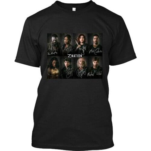 Z Nation Kellita Smith Keith Allan Anastasia Baranova TV Cast Signed Autograph Tee T-Shirt for Men Women