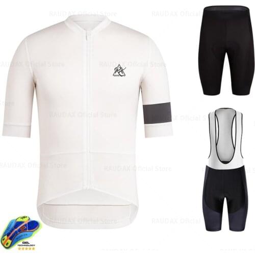 RX Raudax Cycling Jersey Set 2020 Pro Team New Style Short Sleeve Cycling Clothing Kit Mtb Bike Wear Triathlon Maillot Ciclismo
