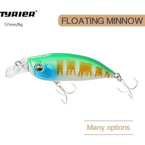 Lubit fishing lure 2020 IxI Shad Type-R 57mm 8g Fishing Floating Crankbait Minnow diving 0-1m Jerkbait Shad Bass Pike Lure