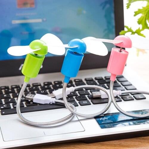 FFFAS Long 30cm Adjustable USB Fan Office Summer Ventilator Mini Car Hand Fans for Power Bank USB Hub PC Latop Notebook
