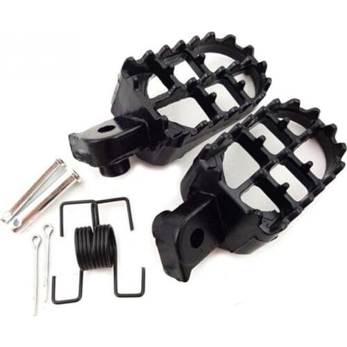 Motorcycle Left & Right Footrests Foot Pegs For Yamaha PW50 PW80 TW200 Honda XR CRF 50 70 Chinese pit bikes 50 70 110 125cc