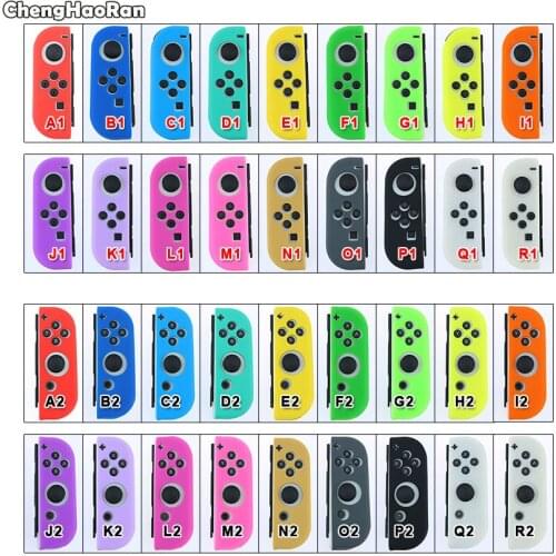 ChengHaoRan Left Right Soft Silicone Rubber Skin Case Cover For Nintendo Switch NX NS Joy-Con Controller