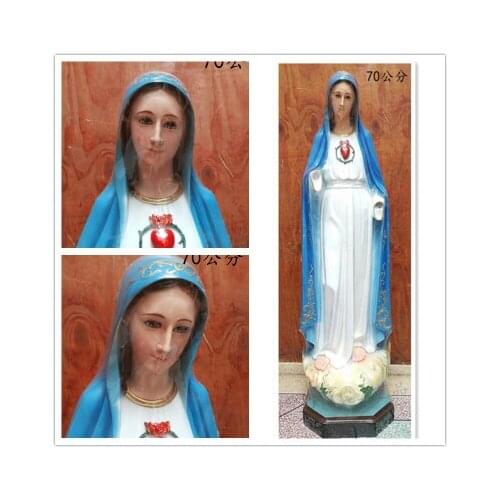 Height 70cm Jesus Mary Luther has no sin Who icon virgin statue is placed Figure Statue Sculpture Crafts decoration art home