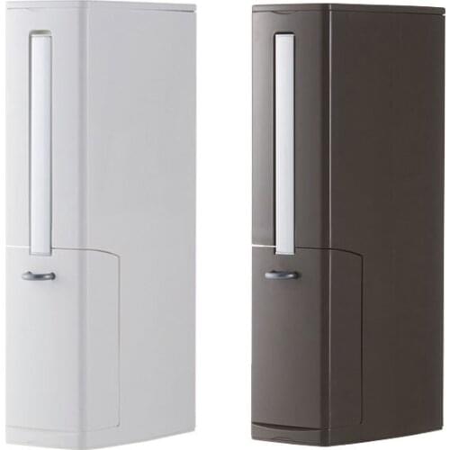 Bathroom trash bucket Set Waste Bin Plastic with Toilet Brush Garbage Bag Dispenser Bathroom Dustbin Trash Cans Garbage Bucket