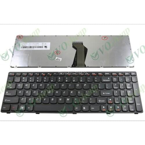 New Laptop keyboard for Lenovo Z570 V570 B570 B570A B570G B575 V570C Black key Black frame US Version - V-117020FS1-US