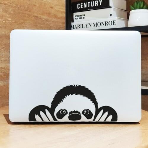 Peeking Sloth Laptop Sticker for Macbook Pro Air Retina 11 12 16" Touch Bar 13 15 inch Mac Book Skin 14" HP Vinyl Notebook Decal