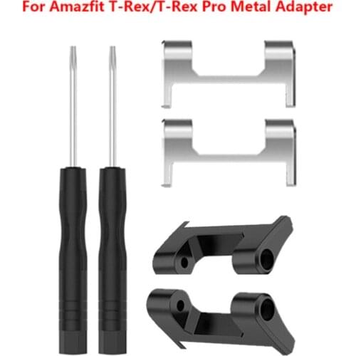 For Amazfit T-Rex T Rex Pro Adapter Metal Stainless Steel Lugs Smart Watch Strap Bracelet Connecting Screwdriver Accessories