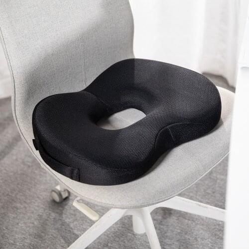Memory Foam Seat Cushion Office Chair Pads for Sitting Orthopedic Coccyx Pillow for Tailbone Pain Relief Wheelchair Hip Pillows