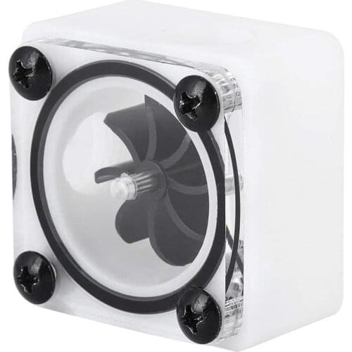 Durable G1/4 Thread Revolving Speed Water Cooling Impeller Water Flow Meter Indicator,for PC Water Cooling System(3 Way)