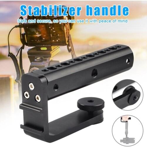 Handheld Universal Joint Stabilizer Inverted Handle Aluminum Alloy Parts CNC Cutting Process Black GDeals