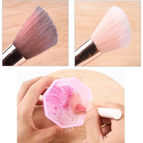 Makeup Brush Cleaning Brush Washing Tools Cosmetic Eyebrow Brushes Cleaner Tool Scrubber Makeup Brushes Drying Rack