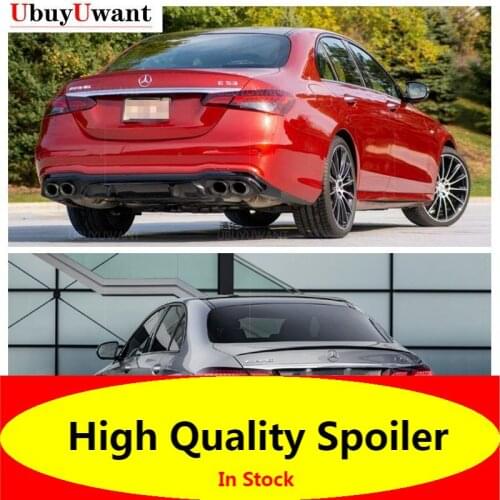 For Mercedes Benz W213 Spoiler 2021 NEW E-class E200 E300 E320 E63 Spoiler High Quality ABS Car Rear Wing Spoiler