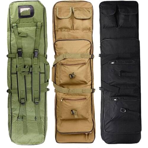 Tactical Hunting Rifle Case 100cm 1M Military Outdoor Nylon Bag Double Carbine Gun Case Backpack Shooting Airsoft Rifle Bags
