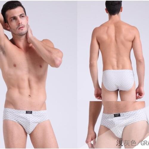 4 pieces boxed 100% cotton underwear large size mens briefs male 5 colors underpants underwear