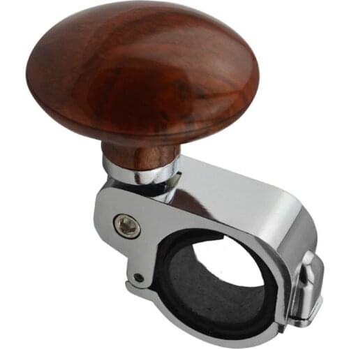 Black Brown Universal Car Steering Wheel Suicide Spinner Knob Auxiliary Booster Aid Control Handle