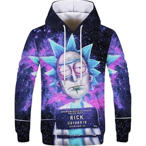 Spring, summer and autumn fashion new anime movie collection 3D printing pattern mens cool casual hoodie sweater