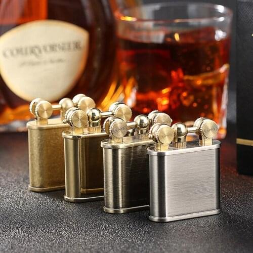 Zorro Pure Copper Keroscene Lighter Vintage Flint Grinding Wheel Cigarette Lighter Smoking Tobacco Accessories Gift for Men