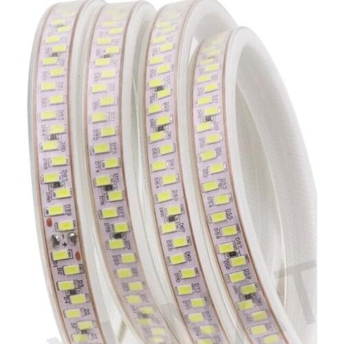 1M/2M/10M/15M/20M SMD 5730 AC110V LED Strip Flexible Light 180leds/m Waterproof Led Tape Light Dimmer Switch under cabinet light