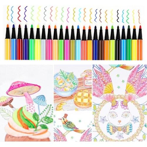 12 Colors Graffiti Sketch Watercolor Brush Pens Anime Manga Art Markers For Drawing Painting Stationery Office School Supplies