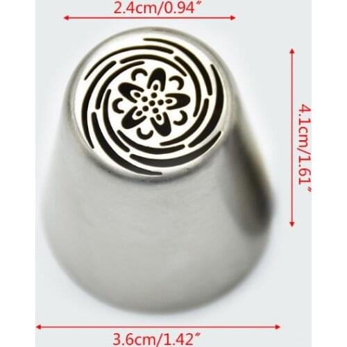 12Pcs/Set Russian Large Piping Tips Set Baking Supplies Tulip Flower Icing Nozzles Fondant Cakes Cupcakes Pastries Decorating Se