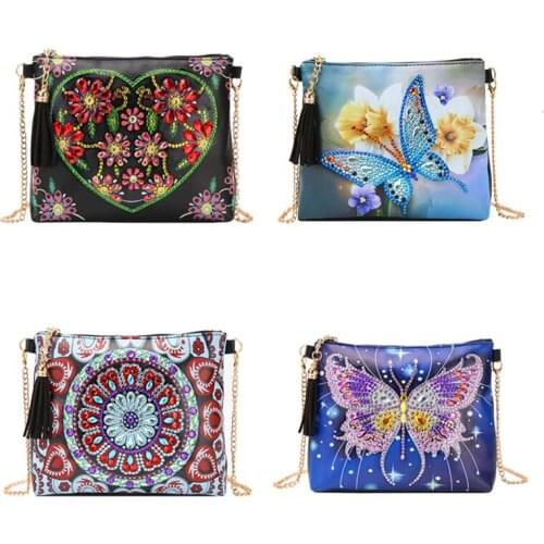 5D Special Shaped Diamond Painting DIY Diamond Embroidery Handbag Cross Stitch Female Wallet Cosmetic Bag Rhinestone Crafts