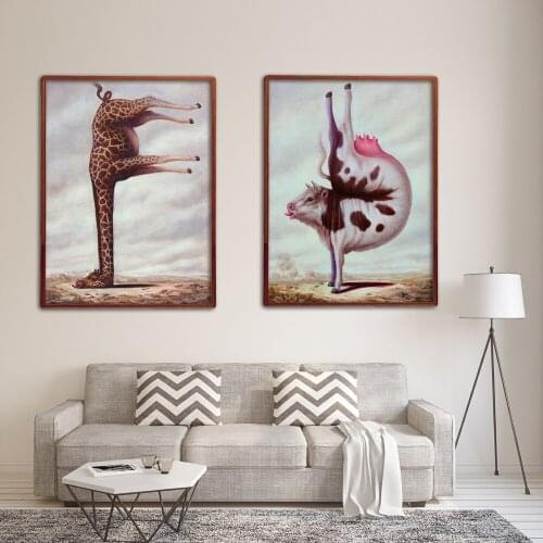 Canvas Painting Abstract Creative Animal Wall Art Pictures and Poster and Prints Aesthetics Poster For Living Room Modern decor