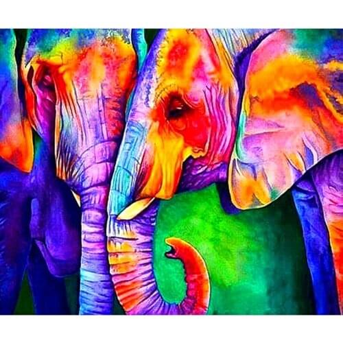 5D Diamond Embroidery Elephants Diamond Painting Needle Crafts DIY Diamond Mosaic Cross Stitch animals Patterns Rhinestone decor