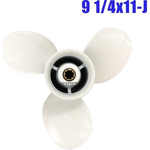 63V-45943-00-EL Aluminum propeller 9 1/4x11-J for Yamaha 15HP Outboard Motor