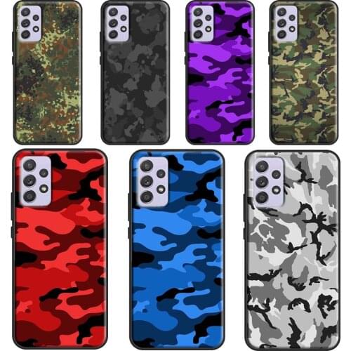 Army Camo Camouflage Case For Samsung A72 A52 A42 A32 A12 A70 A50 A40 A30 A10 A20 S A11 A41 A51 A71 A21S Cover