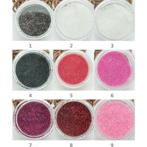 28 Colors Nail Art Glitter Round Powder Spangle Gem Paillette Nails Glitter 3D Powder For DIY Nail Art Jewelry