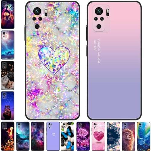 Silicone Case For Xiaomi Redmi Note 10 Pro Cover Soft TPU Back Covers For Redmi Note 10 / Note10 5G Case Full Camera Protect 10s