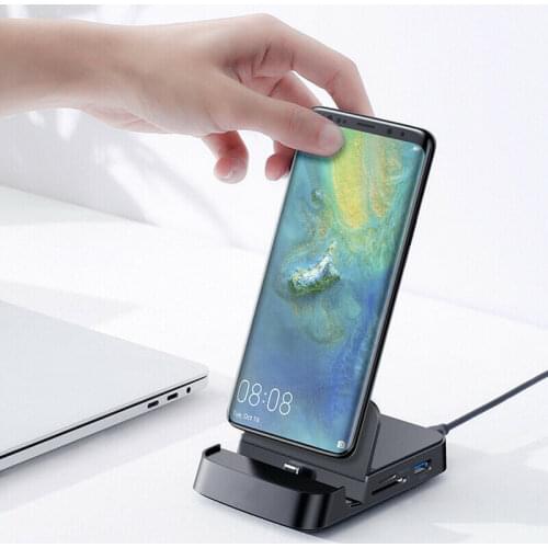 Dex Pad For Samsung S20 S10 1PC Phone Stand 6 In 1 Dock Power Adapter Type C 3.0 SD TF Card PD HUB Docking Station