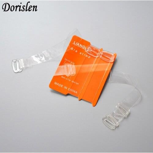 Dorislen 1.5cm Clear Invisible Detachable Adjustable Bra Straps 500pairs/Lot