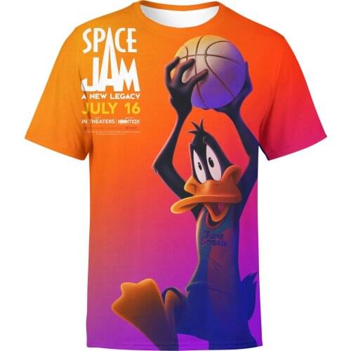 Space Jam 2 shirt men /kids fashion cool 3D printed t-shirts Harajuku style tshirt streetwear summer