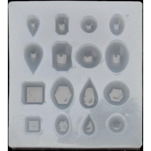 Cabochon Gem Silicone Mold Oval Square Round Shapes Resin Epoxy Jewelry Making Dried Flower Resin Decorative DIY Hand Crafts