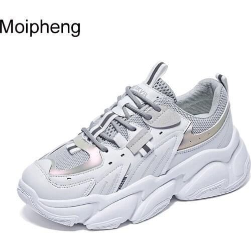 Moipheng Sneakers Women Track Trainers Designer Chunky Shoes Platform Fashion Vulcanize Shoes Casual Brand Sneakers for Women