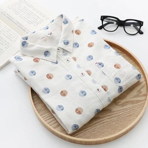 Kumeiya Polka Dot Blouses