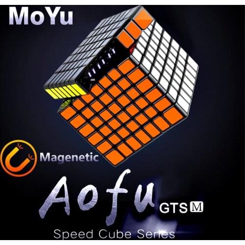 Moyu Aofu GTS/GTS M 7x7x7 Magnetic Magic Cube Professional Stickerless GTS M Speed Cube Magnets 7x7 Puzzle Cube