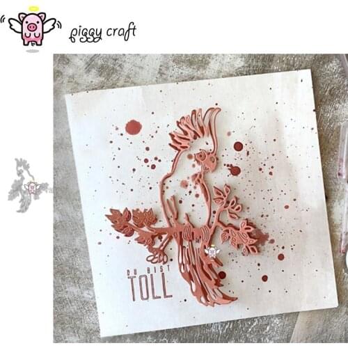 Piggy Craft metal cutting dies cut die mold Bird branch decoration Scrapbook paper craft knife mould blade punch stencils dies