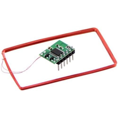 Mini 125Khz RFID Module - Pre-Soldered Antenna winder