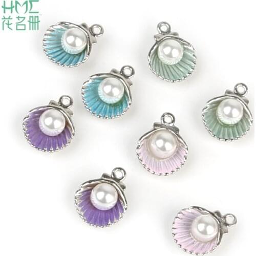 Whole Sale Size 11x15mm Aperture 1.5mm 10pcs/bag White K Shell Pendant Cute Pendant Fashionable Women