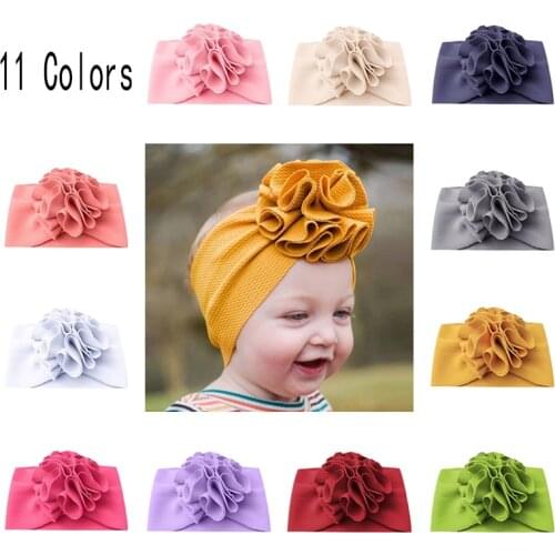 Wholesale Prices 11Pcs/set Flowers Solid Colors Hearband Baby Girls Hair Accessories 0-2years Baby New Years Accessory