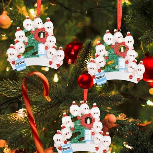 Unique Santa with Mask Christmas Tree Ornaments xmas decorations Lightweight Resin Tree Hanging Pendants New Year 2022 Gift