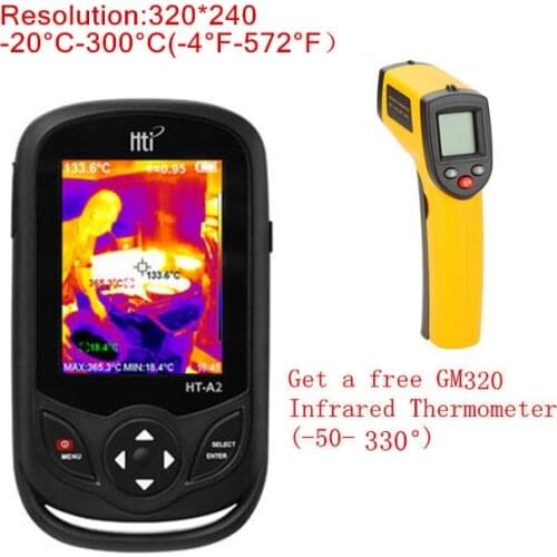 2019 Handheld HT-A1 TFT Display Screen Thermal Infrared Imager Camera 320*240 in stock HT-A2 upgrade for Outdoor Hunting Fast