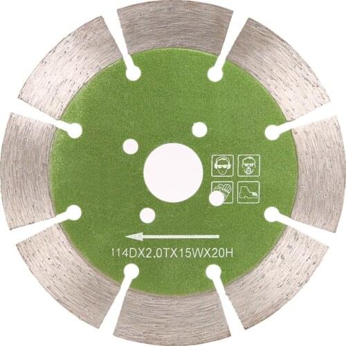 Dry Cutting Segmented Diamond Saw Blade with Cooling Holes 20mm Inner Diameter Marble Granite Tile Incising