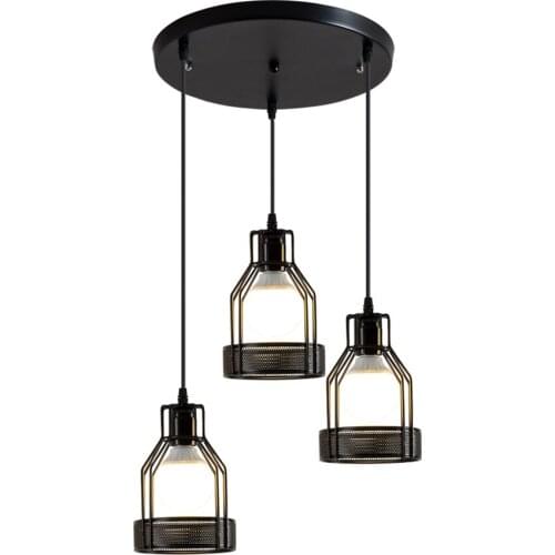 Nordic Black Long Line Pendant Lights Bedroom Living Room Kitchen Dining Room American Industrial Iron Pendant Lamps Fixtures